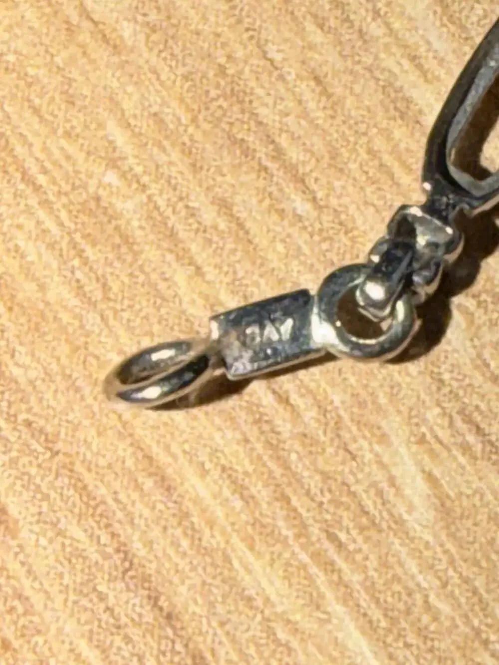 10K White Gold Blue Sapphire and Diamond Link Bracelet